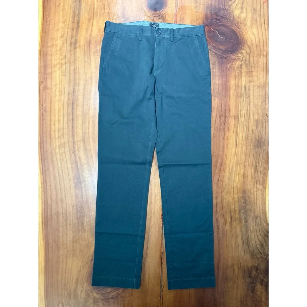NEW J Crew Mens Pants 30 x 32 Cotton 770 Straight AR886 Flat Front ZZ5